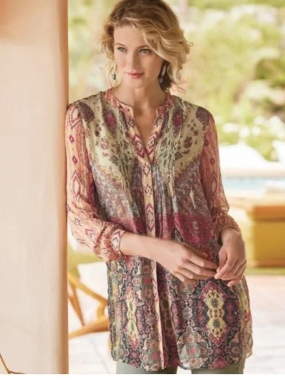 Soft Surroundings Multi-Color Patterned Tunic